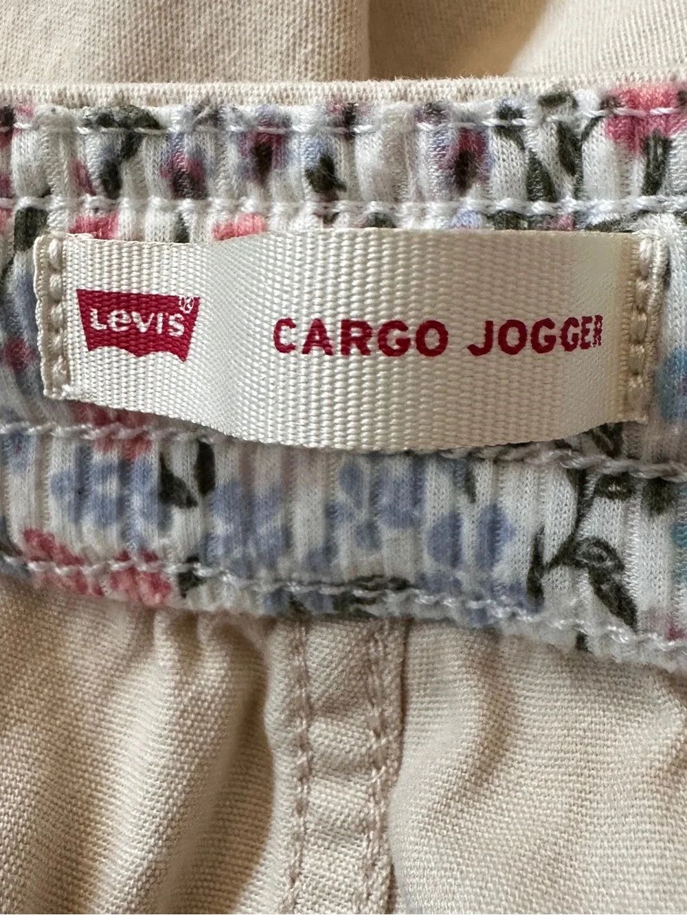 Levi's Girls' Beige Cargo Jogger Pants Size 14